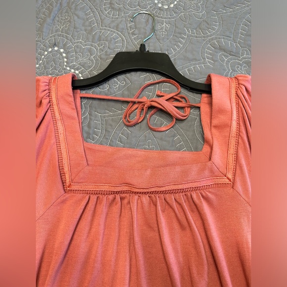 Sonoma Maternity Mauve Jewel Square Neck Top NWT Size XL Maternity - Picture 8 of 10